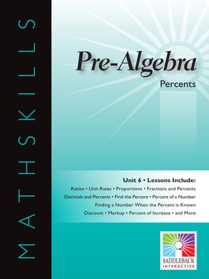 cover image of Pre-Algebra: Percents